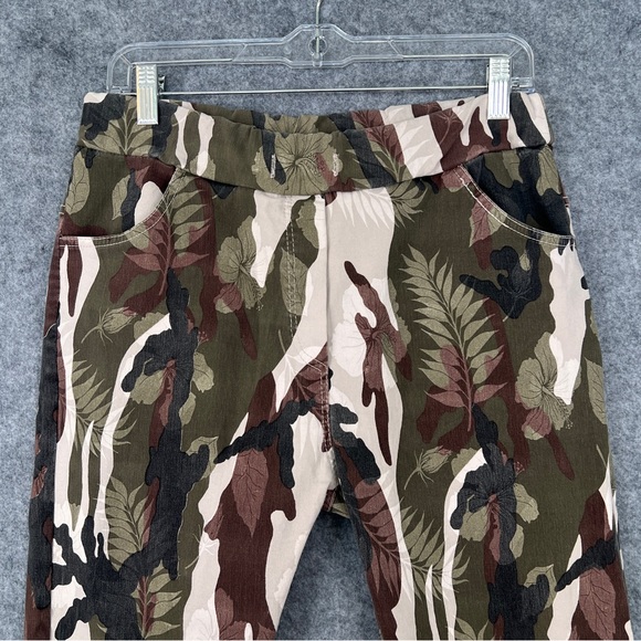 VENTI6 Jogger Pants Eastic Waist Floral Camo Stretch Size Medium - Picture 3 of 12